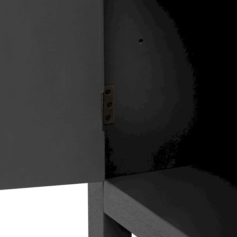 Ash Veneer 60 Sideboard Cabinet with Adjustable Shelves