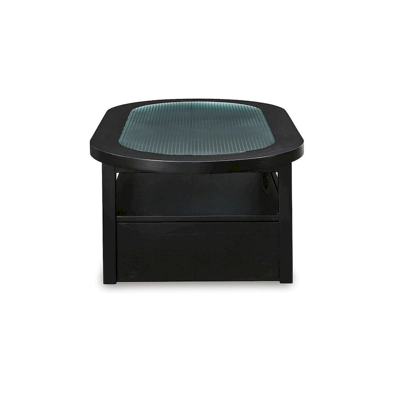 Signature Design by Ashley Winbardi Black/Gray Coffee Table - 52 W x 28 D x 18.25 H