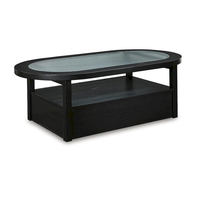 Signature Design by Ashley Winbardi Black/Gray Coffee Table - 52 W x 28 D x 18.25 H