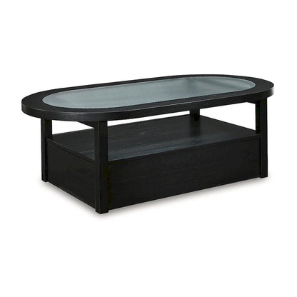 Signature Design by Ashley Winbardi Black/Gray Coffee Table - 52 W x 28 D x 18.25 H