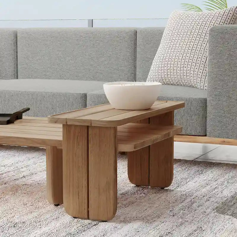 Classic Home Hudson 31 Teak Wood Outdoor Coffee Table