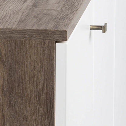 Prepac Milo Mid-Century Modern 4-Door Buffet - 64 W x 32 H x 16 D