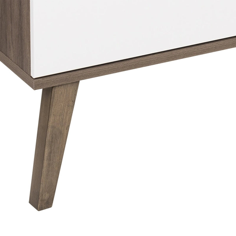 Prepac Milo Mid-Century Modern 4-Door Buffet - 64 W x 32 H x 16 D