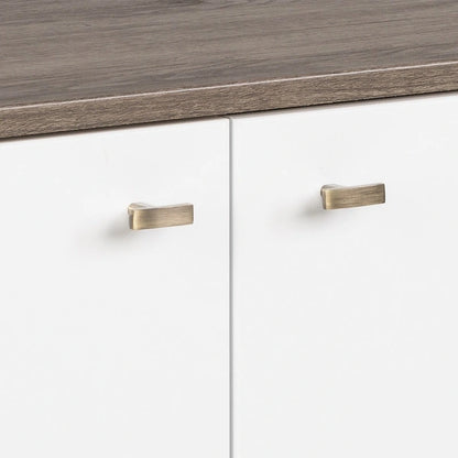 Prepac Milo Mid-Century Modern 4-Door Buffet - 64 W x 32 H x 16 D