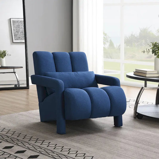 28H Modern Upholstered Accent Chair with a Pillow