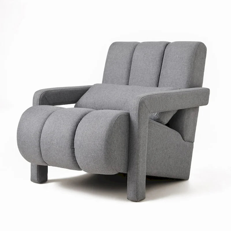 28H Modern Upholstered Accent Chair with a Pillow