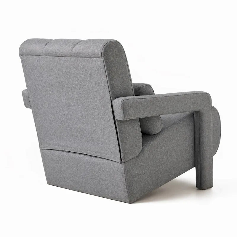 28H Modern Upholstered Accent Chair with a Pillow