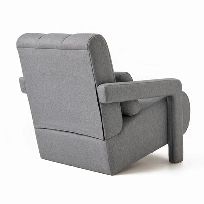28H Modern Upholstered Accent Chair with a Pillow