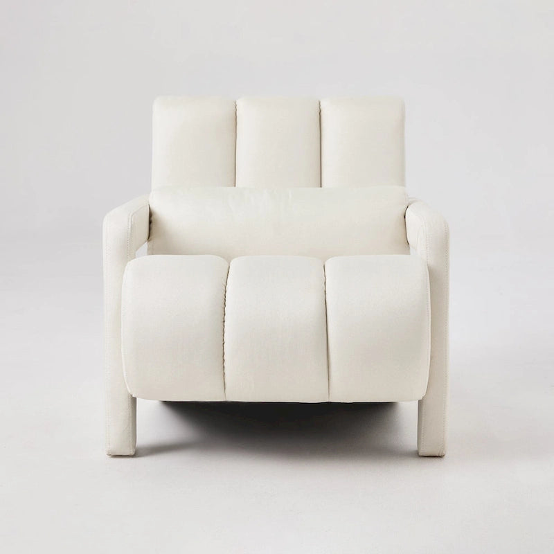 28H Modern Upholstered Accent Chair with a Pillow