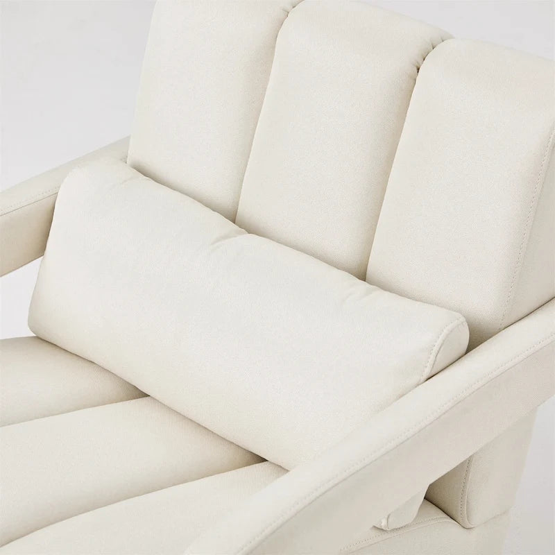 28H Modern Upholstered Accent Chair with a Pillow