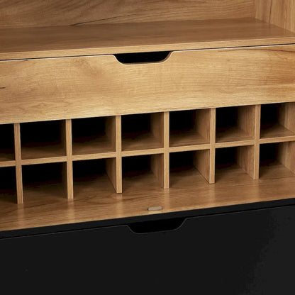 Sideboard Cabinet with Wine Racks & Stemware Holder for hallways,living rooms