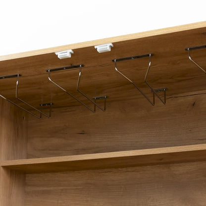 Sideboard Cabinet with Wine Racks & Stemware Holder for hallways,living rooms
