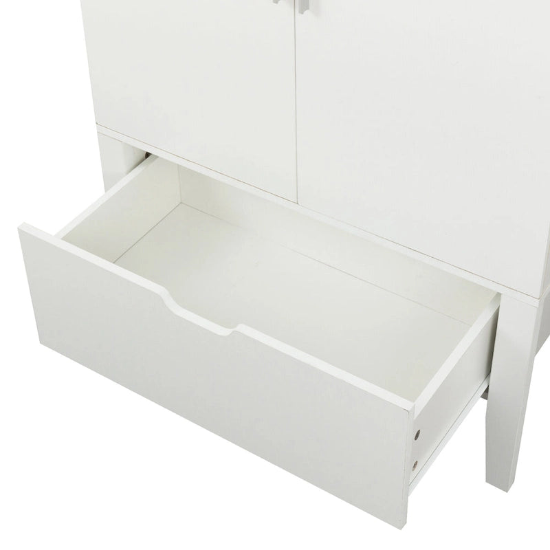 Sideboard Cabinet with Wine Racks & Stemware Holder for hallways,living rooms