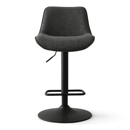 18 Bigger Base Vinyl Adjustable Height Swivel Bar Stool, Set of 2