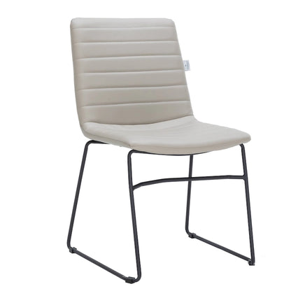 Leather Polyester Office Chair with Stainless Steel Base Zylar Series