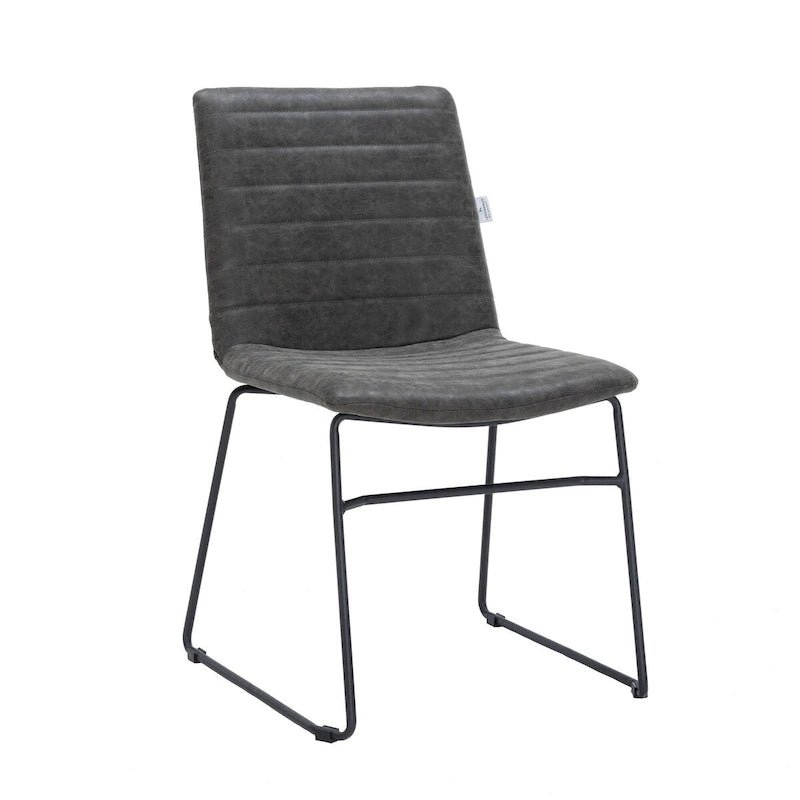 Leather Polyester Office Chair with Stainless Steel Base Zylar Series