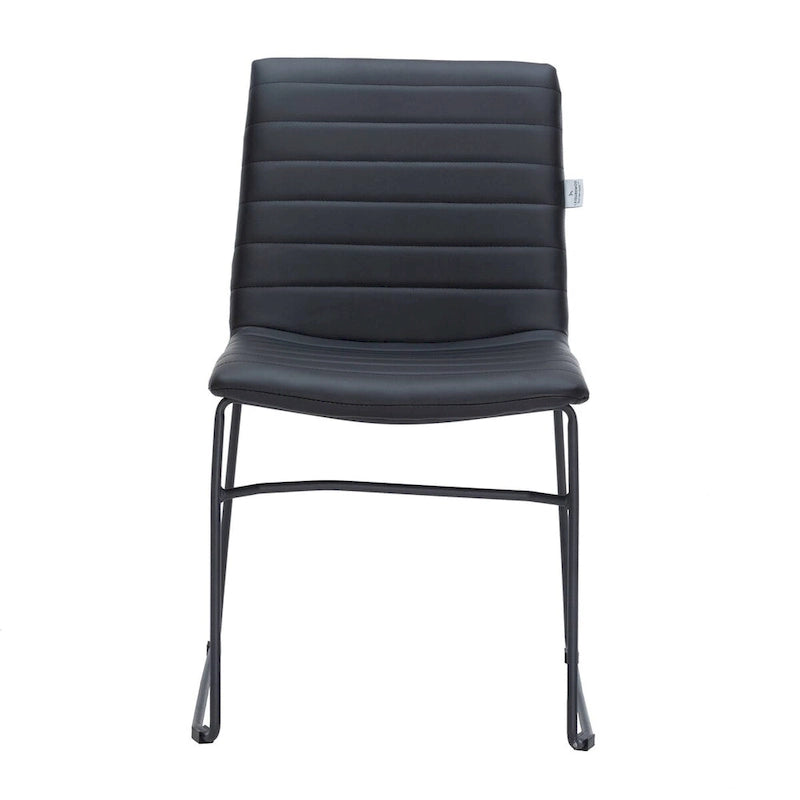 Leather Polyester Office Chair with Stainless Steel Base Zylar Series