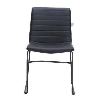 Leather Polyester Office Chair with Stainless Steel Base Zylar Series