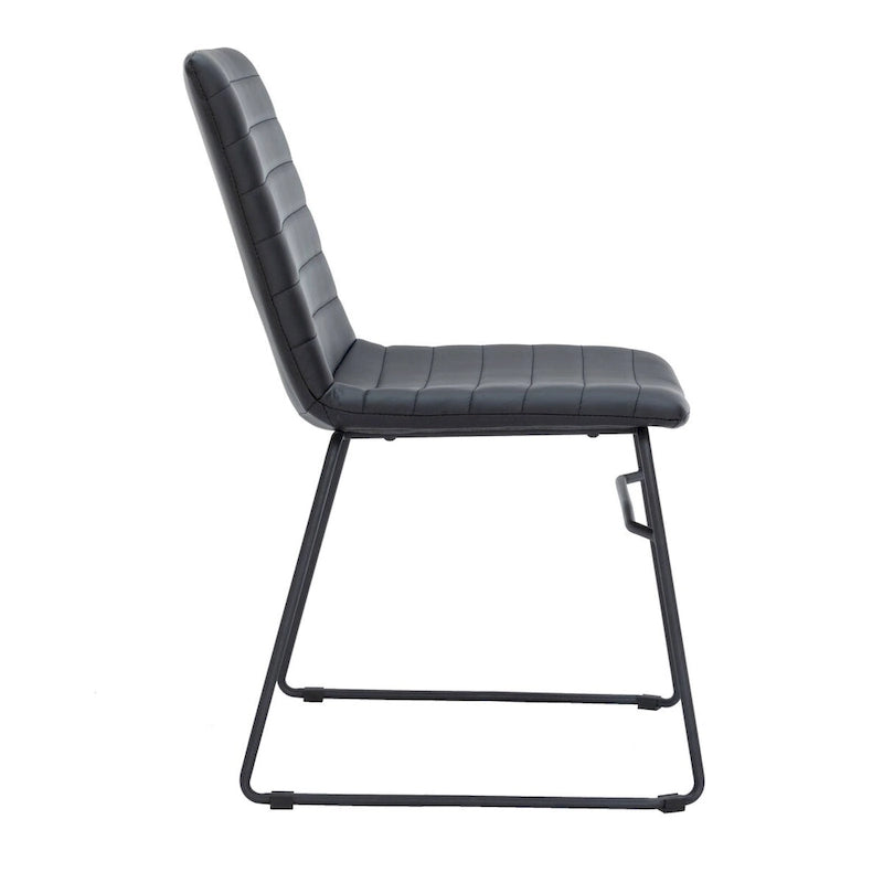 Leather Polyester Office Chair with Stainless Steel Base Zylar Series