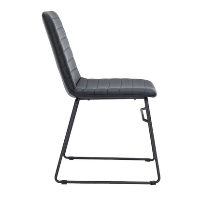 Leather Polyester Office Chair with Stainless Steel Base Zylar Series