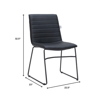 Leather Polyester Office Chair with Stainless Steel Base Zylar Series