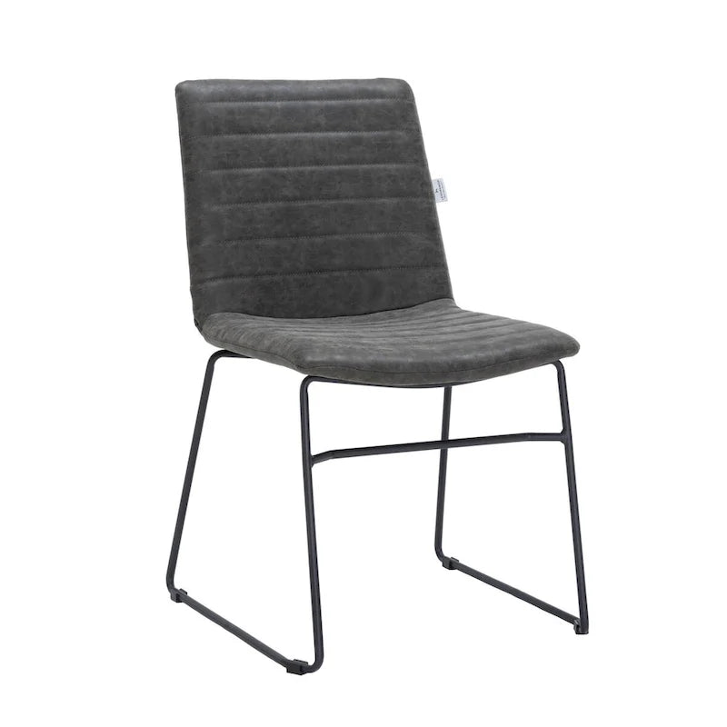 Leather Polyester Office Chair with Stainless Steel Base Zylar Series