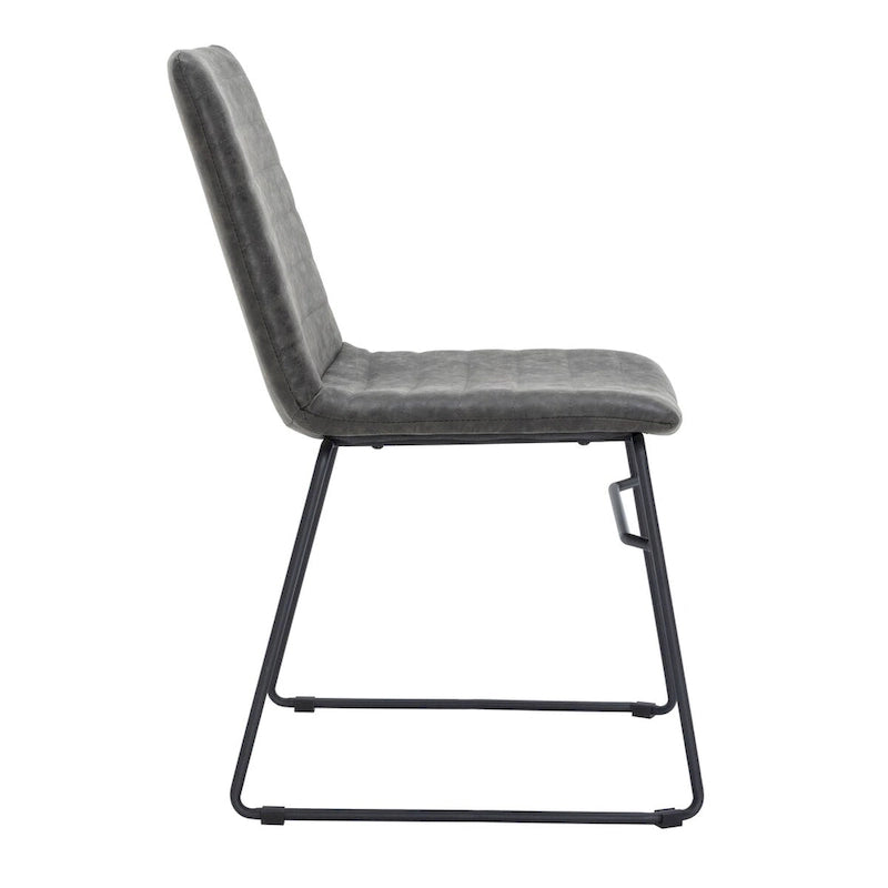 Leather Polyester Office Chair with Stainless Steel Base Zylar Series