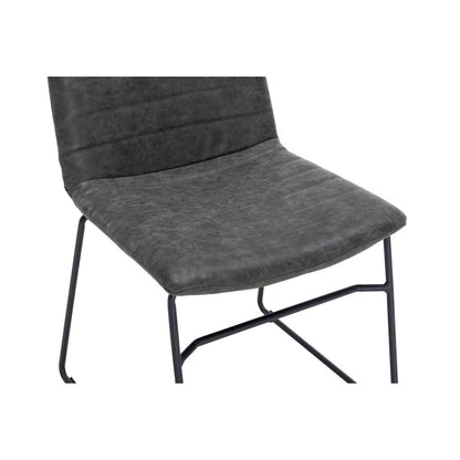 Leather Polyester Office Chair with Stainless Steel Base Zylar Series