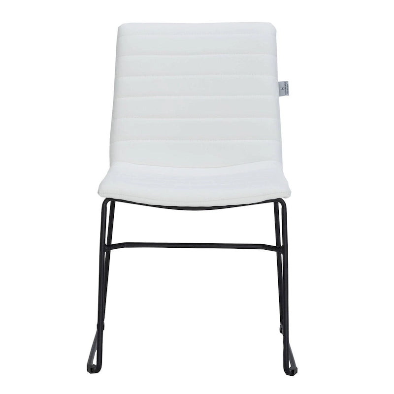 Leather Polyester Office Chair with Stainless Steel Base Zylar Series