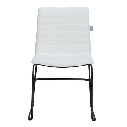 Leather Polyester Office Chair with Stainless Steel Base Zylar Series