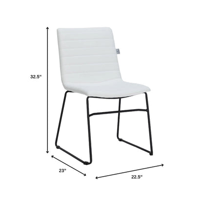 Leather Polyester Office Chair with Stainless Steel Base Zylar Series