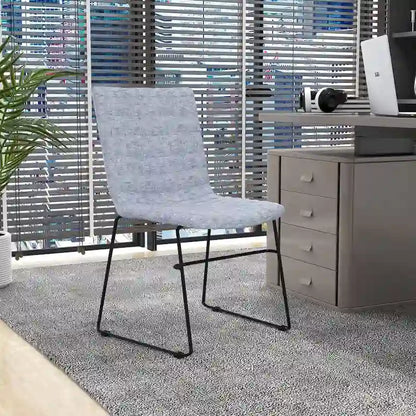 Leather Polyester Office Chair with Stainless Steel Base Zylar Series
