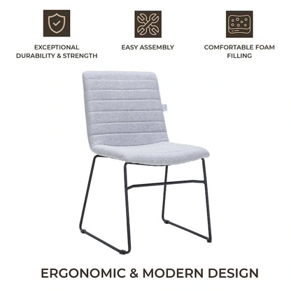 Leather Polyester Office Chair with Stainless Steel Base Zylar Series