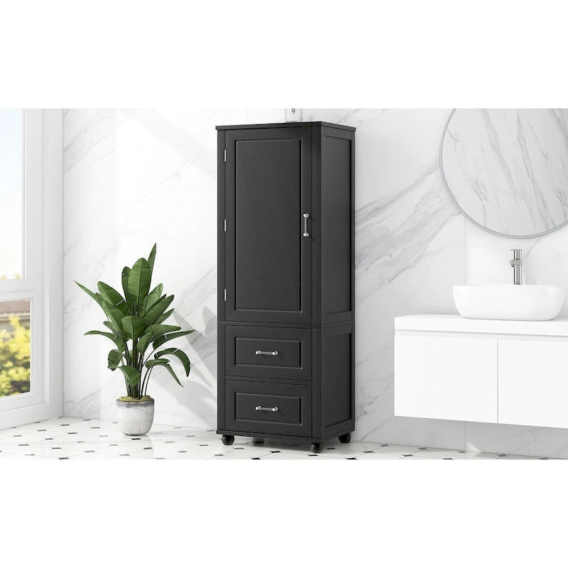 Tall Bathroom Storage Cabinet, Freestanding Storage Cabinet
