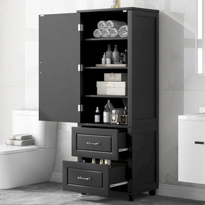 Tall Bathroom Storage Cabinet, Freestanding Storage Cabinet