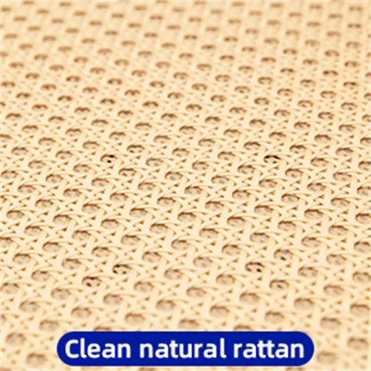 Dining Chairs,Velvet Rattan Side Accent Chairs with Chrome Legs,2 PCS